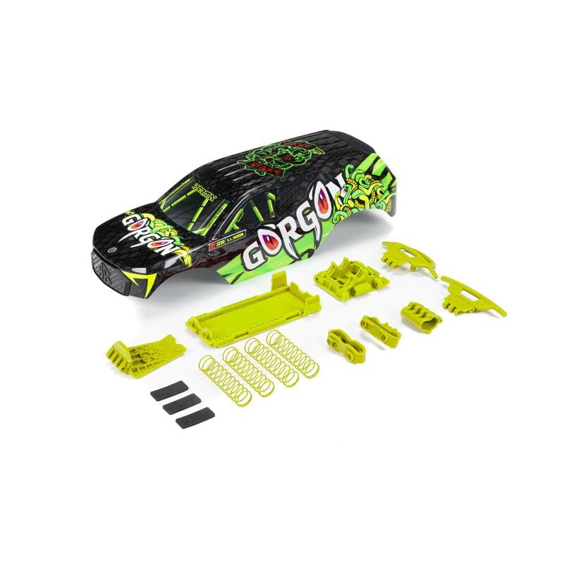 Arrma ARA402349 GORGON Painted Decaled Body Set (T1 Fluorescent Yellow)