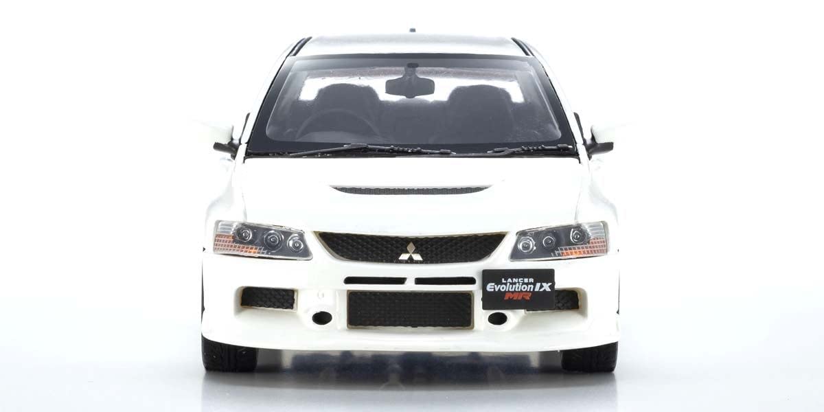 Kyosho KSR43111W 1/43 Scale Mitsubishi Lancer Evolution IX MR, White