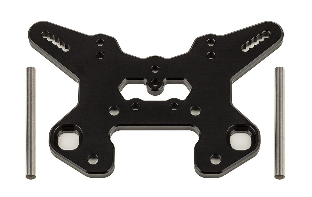 Team Associated 81624 RC8T4 Front Shock Tower V2 Black Aluminum