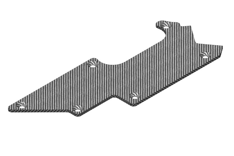Corally 00180-237 Suspension arm stiffener - Rear - Left - Graphite 3mm - 1