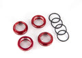 Traxxas 8968R Spring Retainer (Adjuster), Red-Anodized Alum, GT-Maxx Shocks (4)