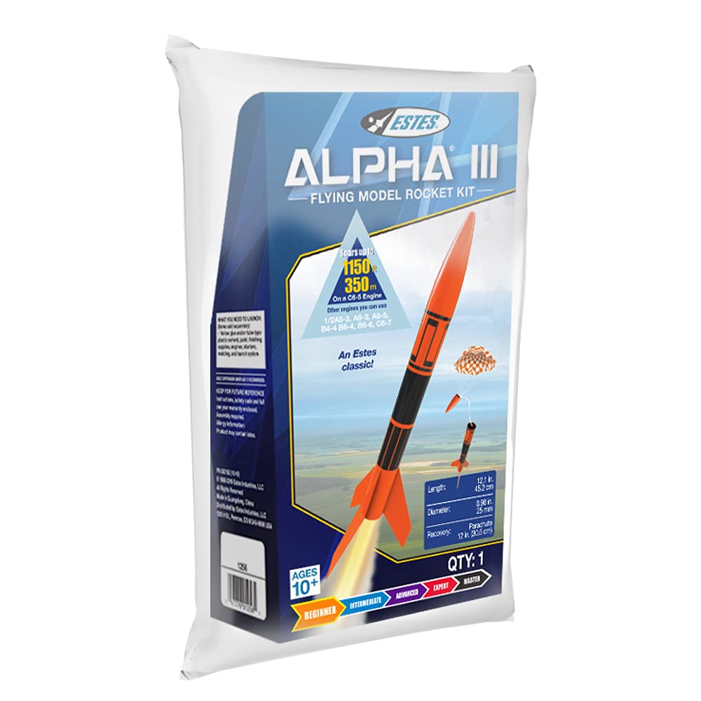 Estes 1256 Alpha III E2X Easy-to-Assemble Rocket Kit