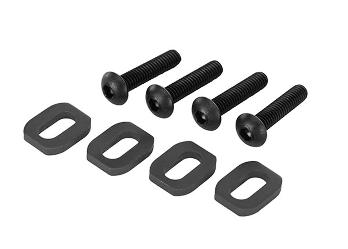 Traxxas 7759-BLK Aluminum Motor Mount Washers, Black (4): X-Maxx Ultimate