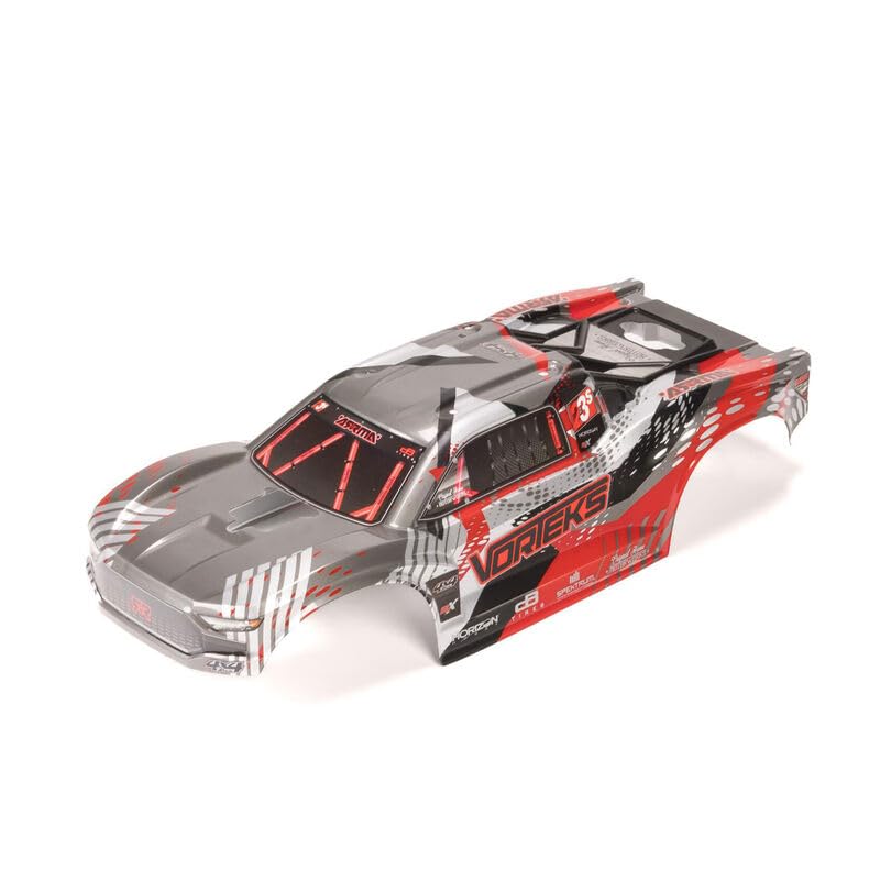Arrma ARA-2143 VORTEKS Clipless Painted Decaled Body (Red)