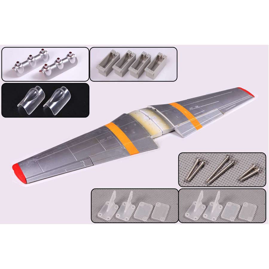 FMS SG102RT Main Wing: P51D Red Tail 1700mm