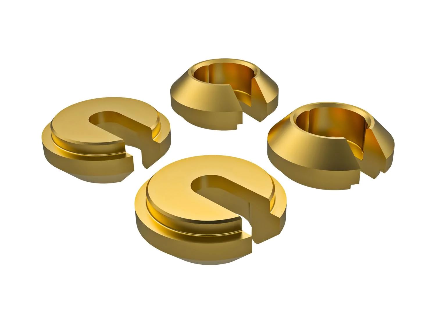 Traxxas 9761A Lower Retainer, Shock, Brass (1 Gram) (4)