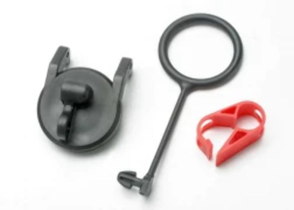 Traxxas 5367 Fuel Tank Cap, Pull Ring & Shut-Off Clamp: Revo 3.3 & Slayer