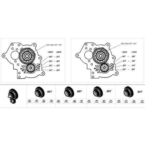 Hot Racing SSXS3254 Light Machined Steel 32t-54t Idler Gear: HPI Savage XS