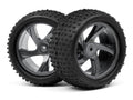 Maverick 28047 1/18 Truggy Wheel & Tire Assembly, Ion XT