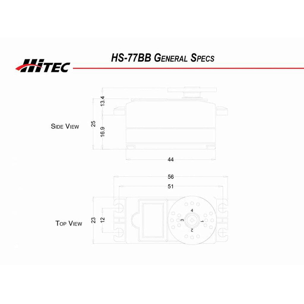 Hi-Tec Standard Servo, Analog, Genuine Japanese Product