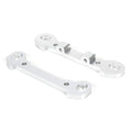 Losi LOS254029 Silver-Aluminum Rear Hinge Pin Braces(2): 1/5 Monster Truck XL