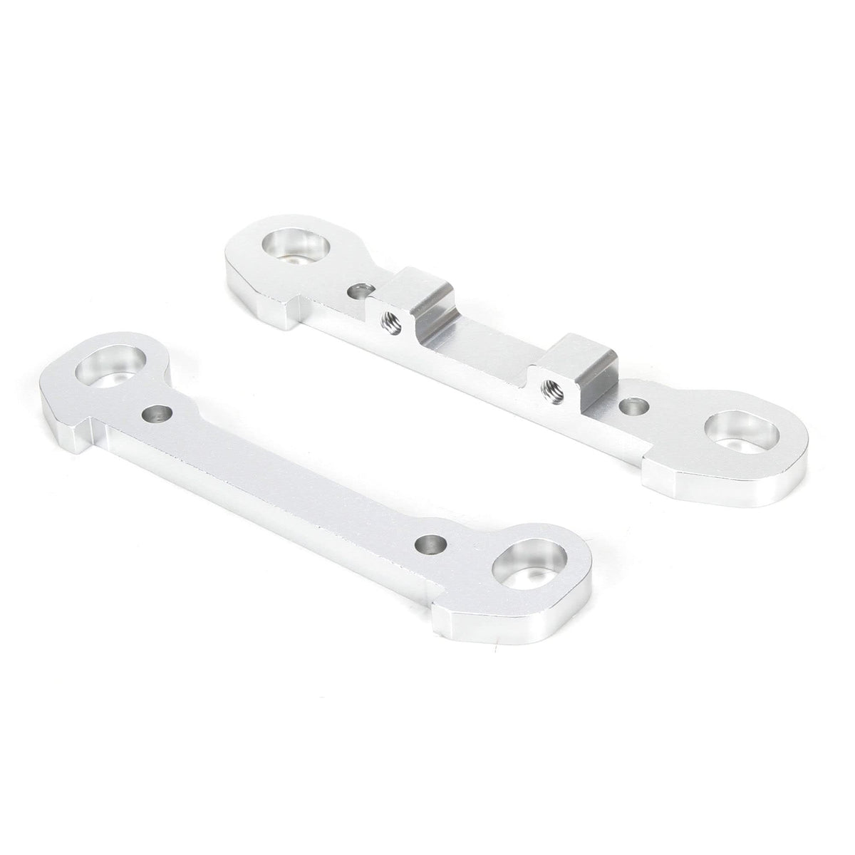 Losi LOS254029 Silver-Aluminum Rear Hinge Pin Braces(2): 1/5 Monster Truck XL