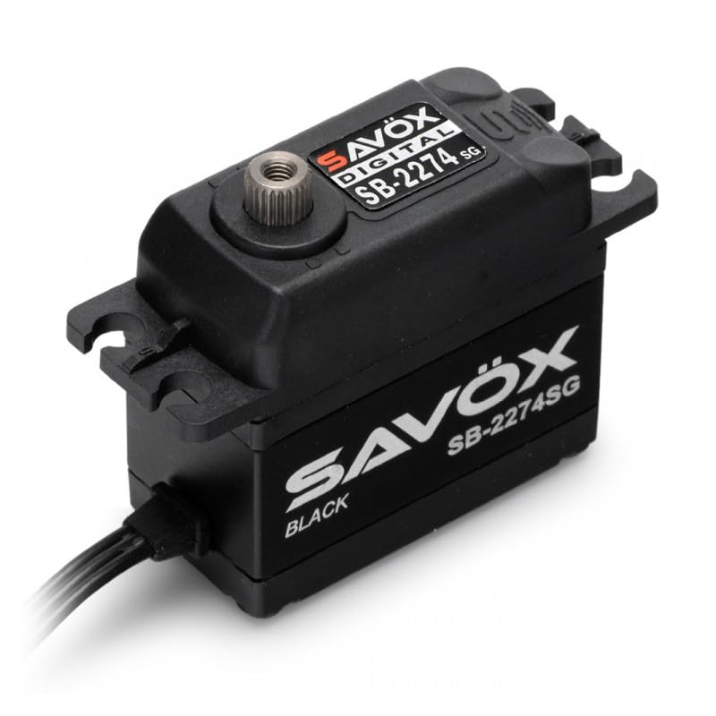 Savox SB2274SG-BE Black Edition High Voltage Brushless Digital Servo 0.080sec / 347.2oz @ 7.4V