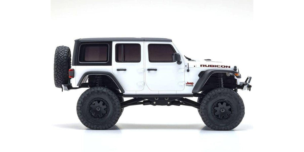 Kyosho 32521W Mini-Z 4x4 Jeep Wrangler Unlimited Rubicon, Bright White, Readyset