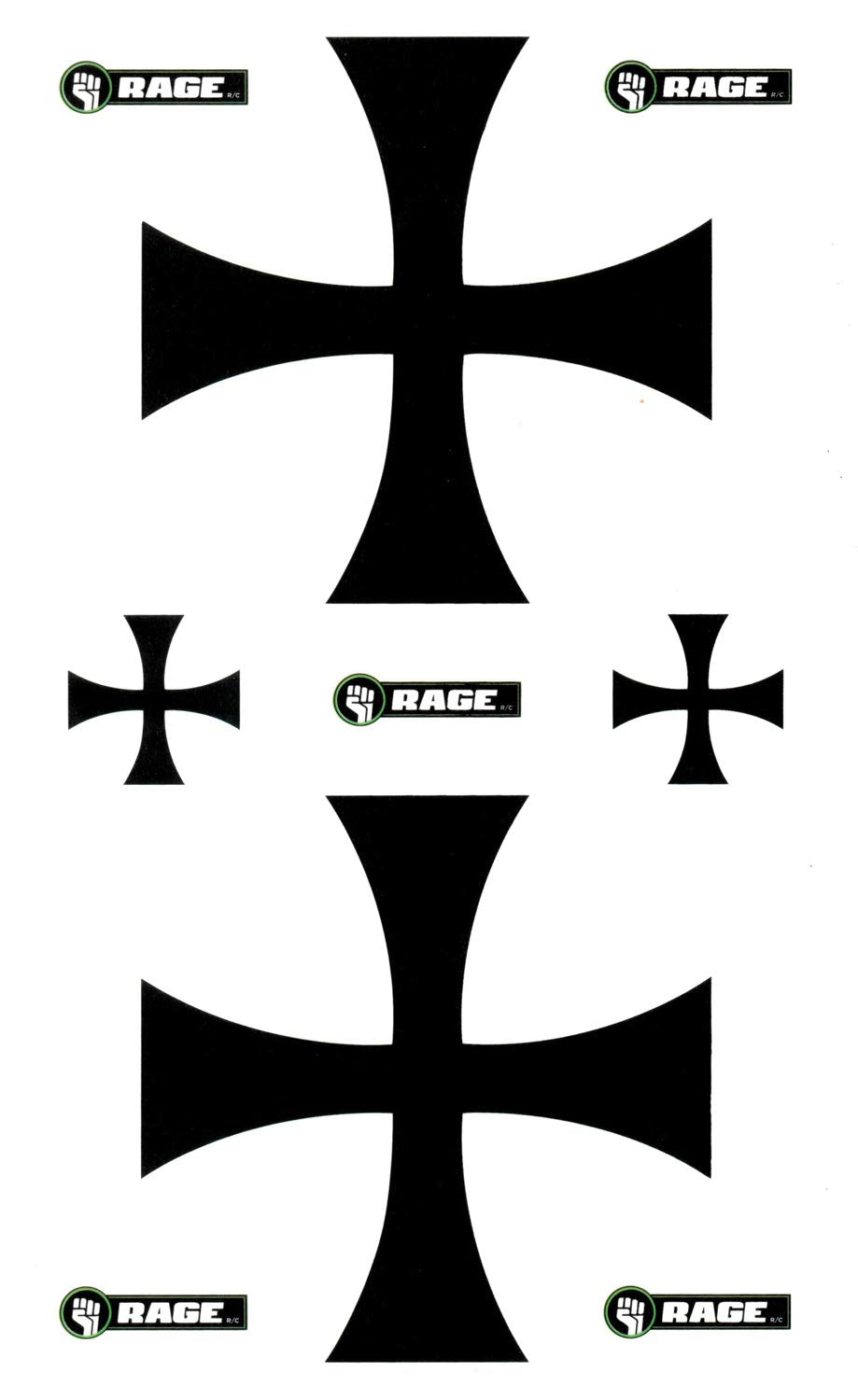 Rage R/C A1223 Decal Set; Vintage Stick
