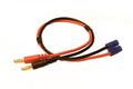 Racers Edge 1622 Charge Adapter: EC3 Device to M 4mm bullets- 300mm wire
