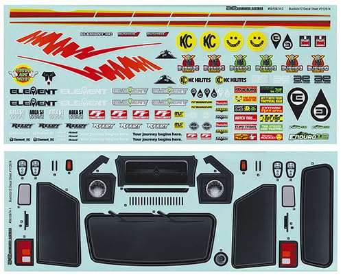 Associated 41145 Enduro12, Bushido Decal Sheet