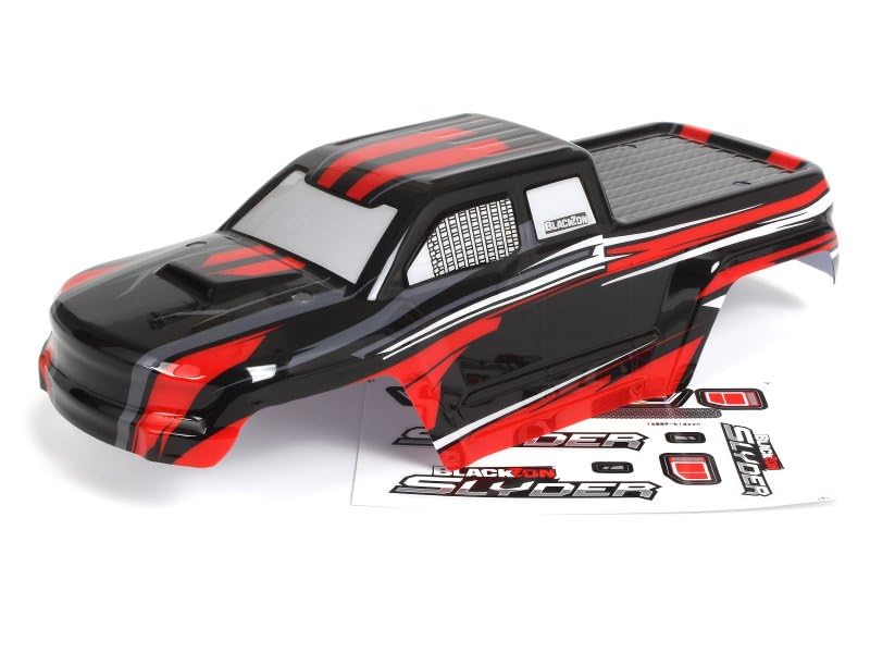 BlackZon 540190 Slyder MT Body (Black/Red)