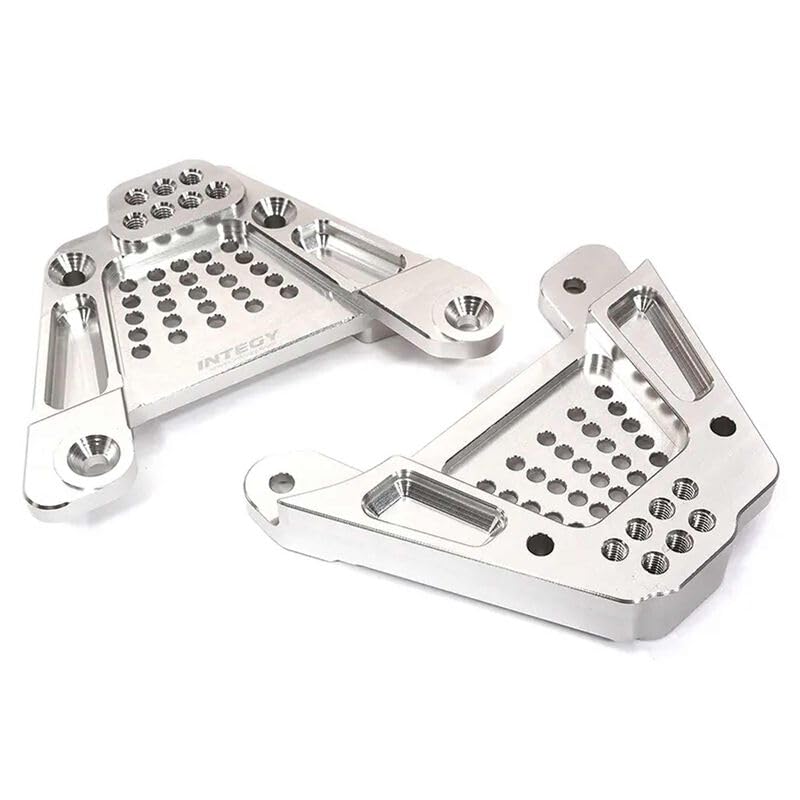 Integy C32417SILVER Billet Machined Rear Shock Towers: Axial 1/6 SCX6