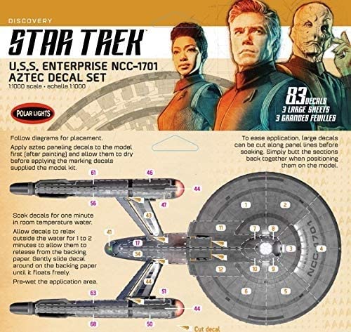 Polar Lights MKA042 1/1000 Str Trk Dscvy USS Ent Dcl * Model Kit