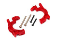 Traxxas 9032R Caster Blocks (C-Hubs), Extreme Heavy Duty, Red (Left & Right)