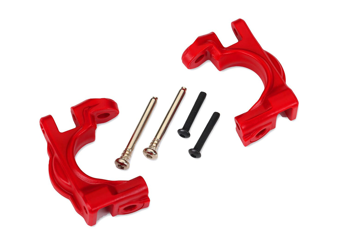 Traxxas 9032R Caster Blocks (C-Hubs), Extreme Heavy Duty, Red (Left & Right)