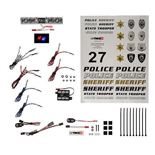 MyTrickRC EM2 Police Deluxe Light Bar Kit- Police Basic + Police