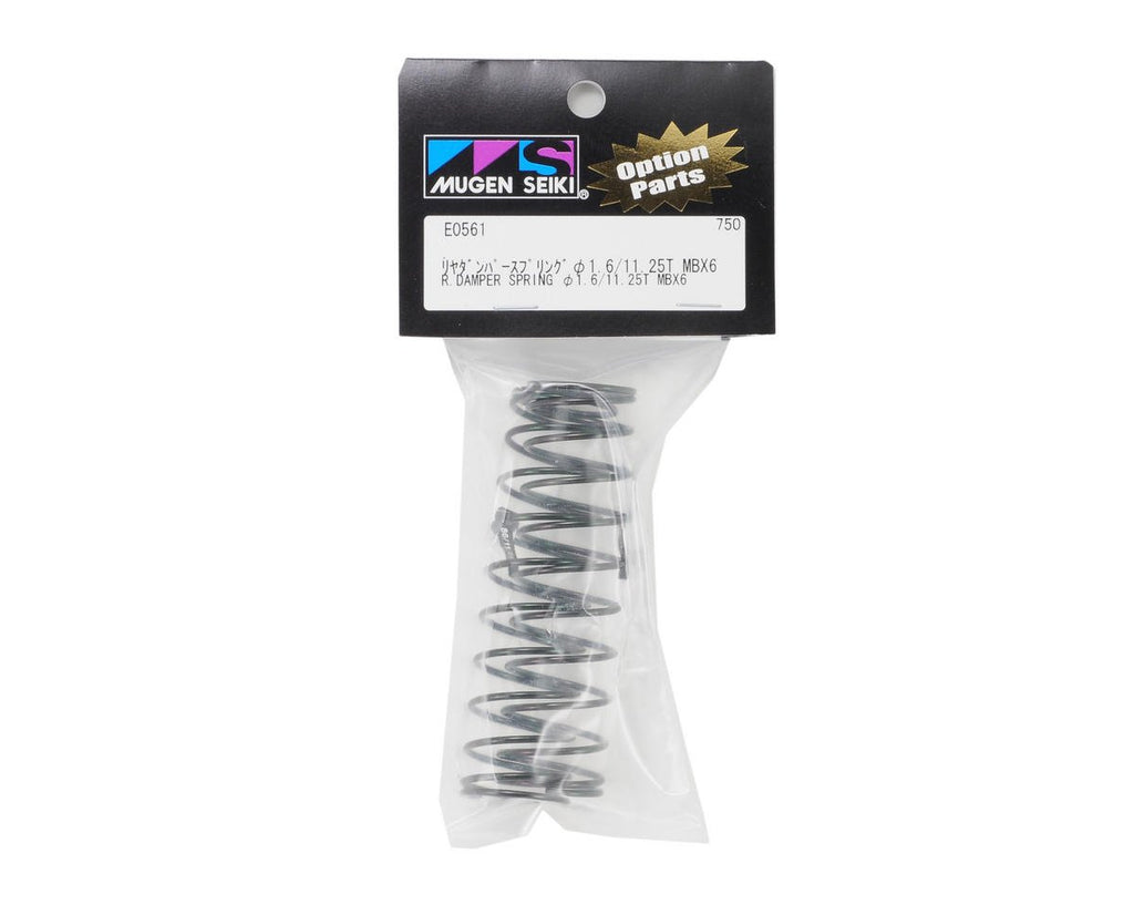 Mugen Seiki Racing E0561 Rear Damper Spring 1.6 / 11.25T Ultra Soft: X6, X6T