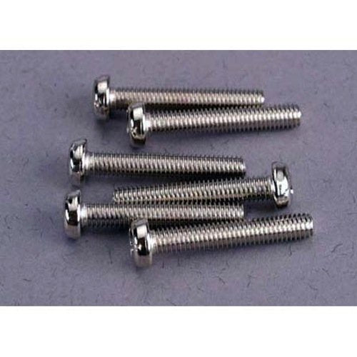 Traxxas 2565 Roundhead Screws (6) 3x18mm: 1/10 Nitro Slash, E-Maxx