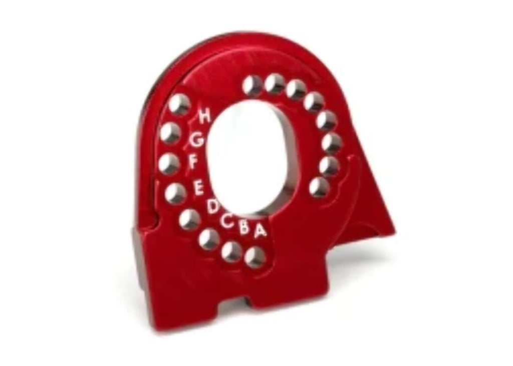 Traxxas 8290R Motor Mount Plate, 6061-T6 Aluminum (Red-Anodized): TRX-4