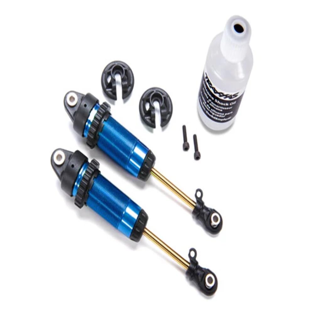 Traxxas 7462 Shocks, GTR xx-long blue-anodized, PTFE-coated bodies with TiN shafts (2)