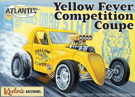 Atlantis 13101 Yellow Fever Dragster Keelers Kustoms 1:25 Model Kit