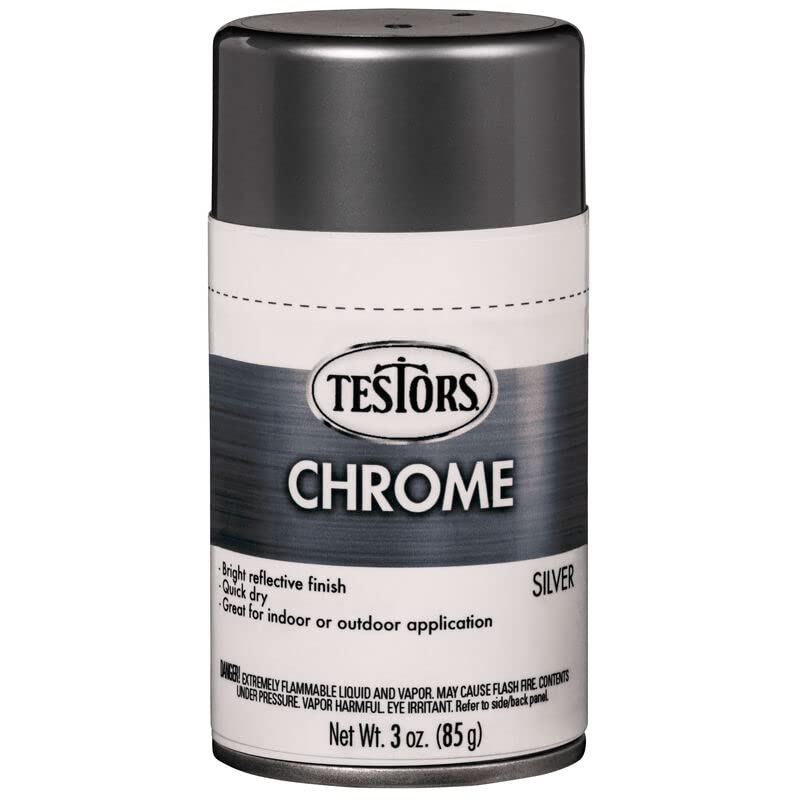 Testors 352617 Craft 3oz Chrome Spray - Silver