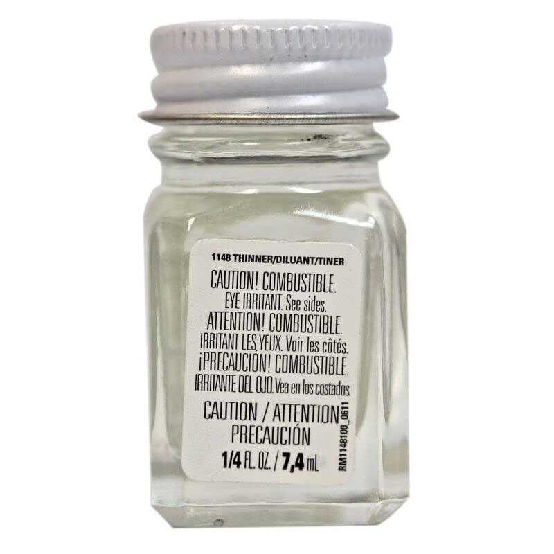 Testors 1148TT Enamel Paint Thinner 1/4 oz Model Hobby Paint Cleaner