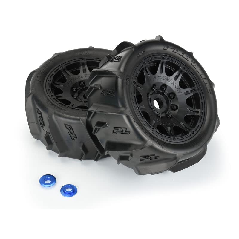 Pro-Line 1020210 1/6 Dumont Sand/Snow Tires F/R MTD 24mm Blk Raid(2)