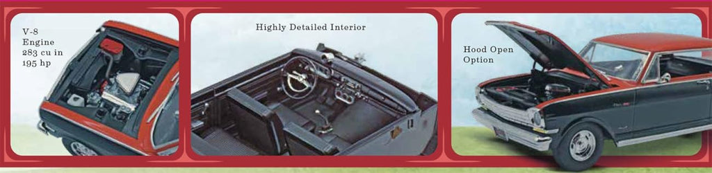 Moebius Models 2321 1964 Chevy II Nova Resto Mod Model Kit