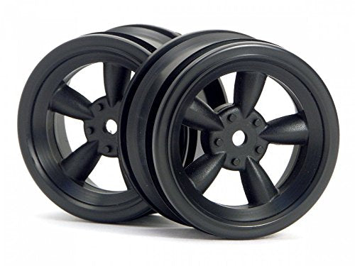 HPI Racing 3816 Vintage 5 Spoke Wheel 26mm Black 0mm Offset