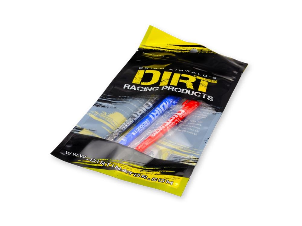 J Concepts 8116 Permanent Dual Tip Pen Set 3pc red, blue, black-Dirt Racing