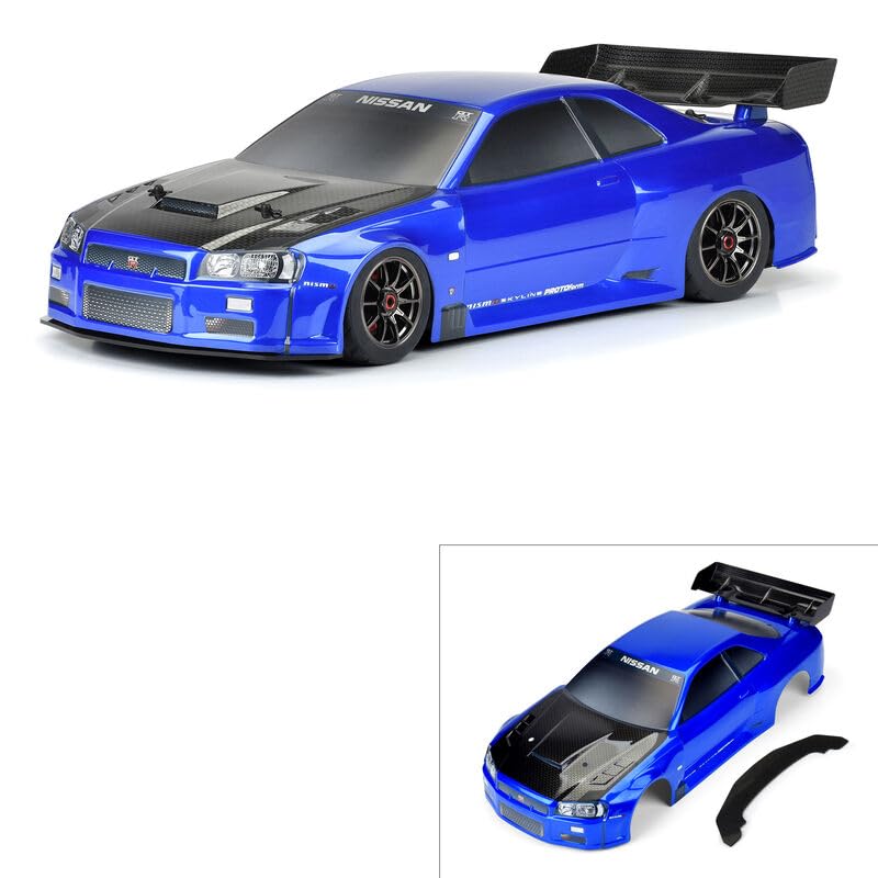 Protoform 158413 1/7 2002 Nissan Skyline GT-R R34 Painted Body (Blue): Infraction 6S