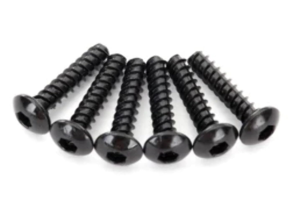 Traxxas 8299 Screws, 2.6x12mm Button-Head, Self-Tapping (Hex Drive) (6)