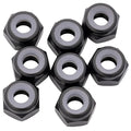 1UP Racing 870002 7075 Aluminum Locknuts, M3, Black, 8pcs