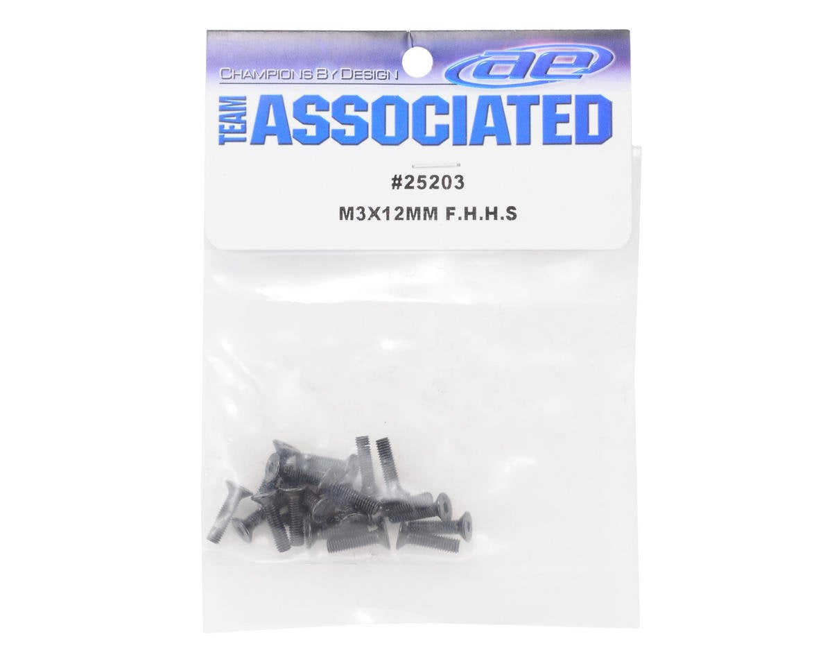 Team Associated 25203 Flat Head Hex Screw M3x12mm (20)