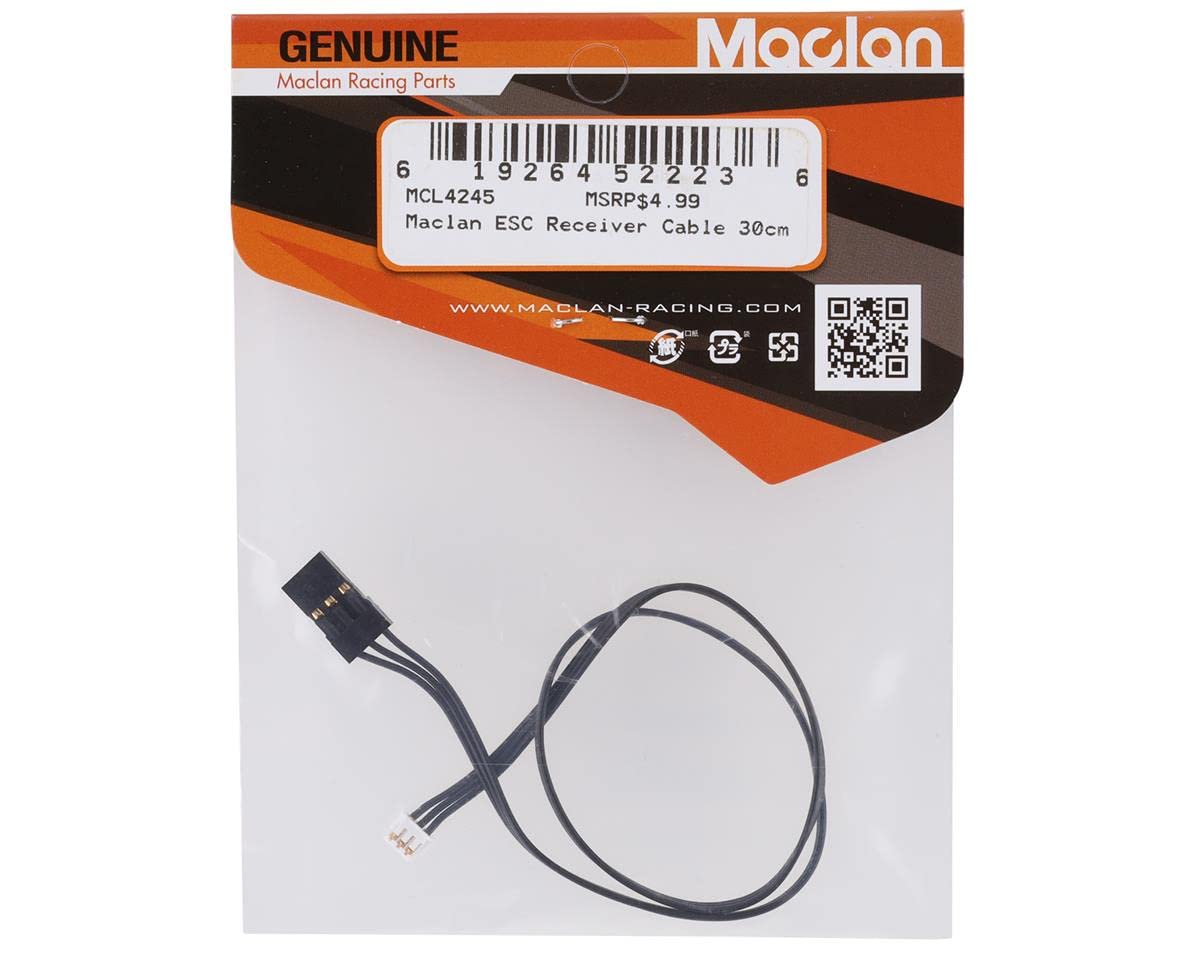 Maclan Racing MCL4245 ESC Receiver Cable, 30cm
