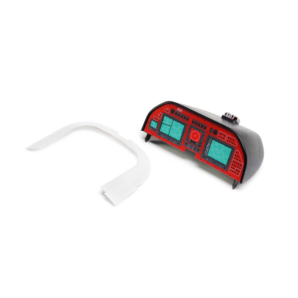 E-Flite EFL12583 Instrument Panel w/ Plastic Cover: DRACO 2m