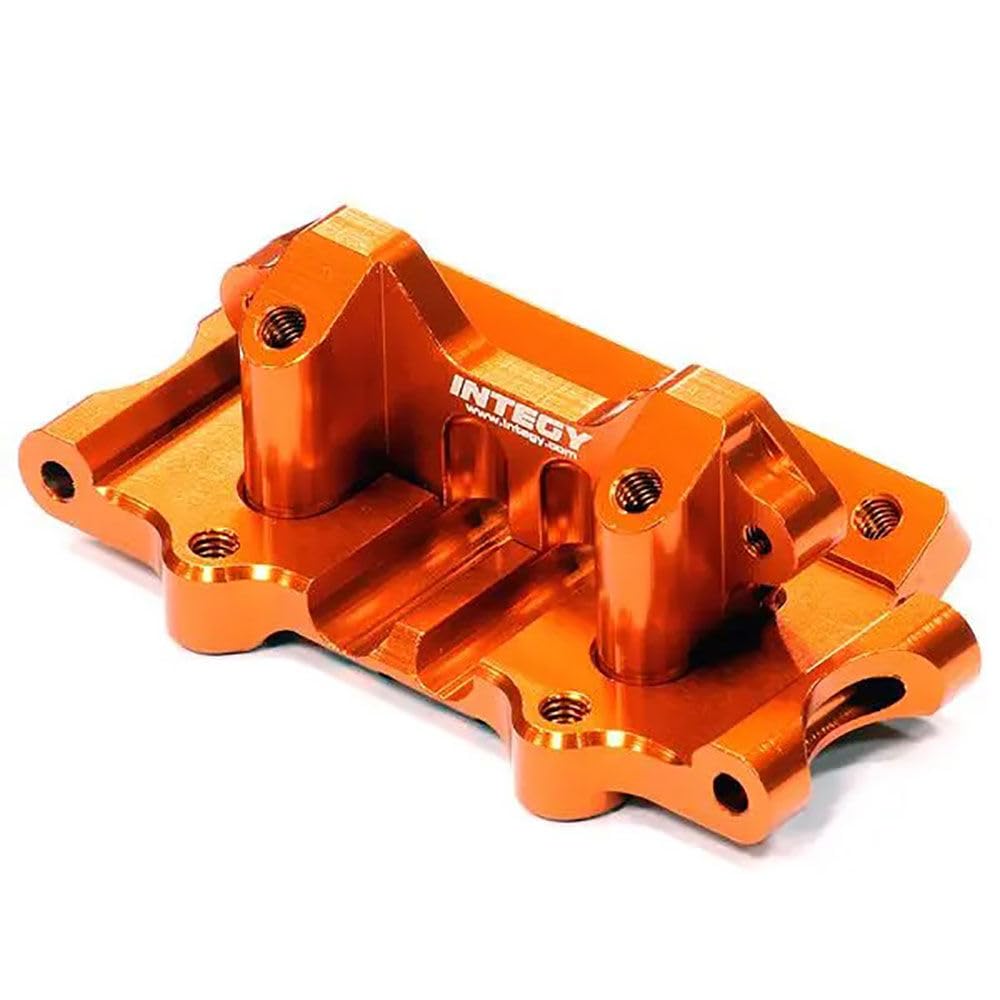 Integy T8641O T3 Front Bulkhead Orange Rustler/Stampede (2)