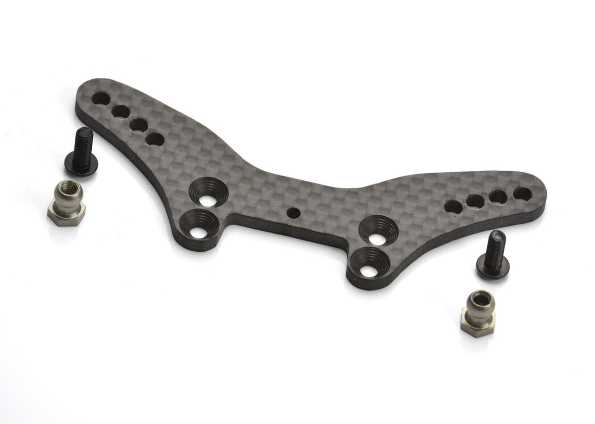 Exotek Racing 2166 Sport3 Front Carbon Fiber Tower, w/ Alloy Shock Ball