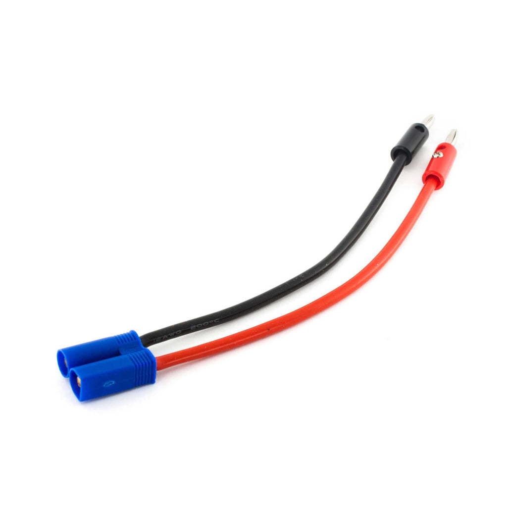 E-Flite EFLAEC512 EC5 Device Charge Lead with 6" Wire & Jacks, 12Awg