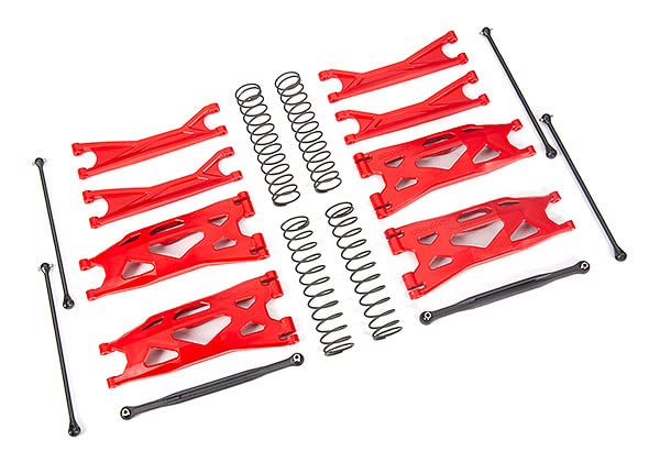 Traxxas 7895R Red Suspension Kit: X-Maxx WideMaxx