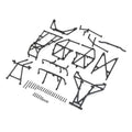 Team Losi LOS241054 Cage Set Complete Blck: LMT Meg