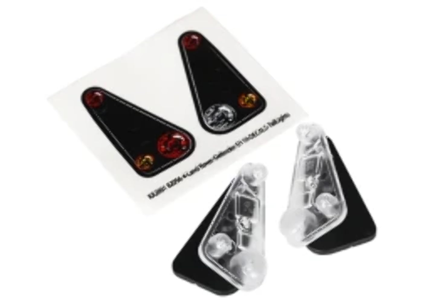 Traxxas 8014 Tail Light Housing/Lens/Decals Land Rover Defender: 1/10 TRX-4